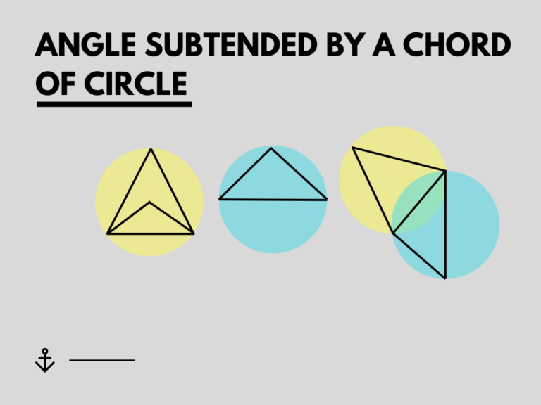 Angle Subtended by a Chord of Circle Class 10th | MIT Academys | Geometry