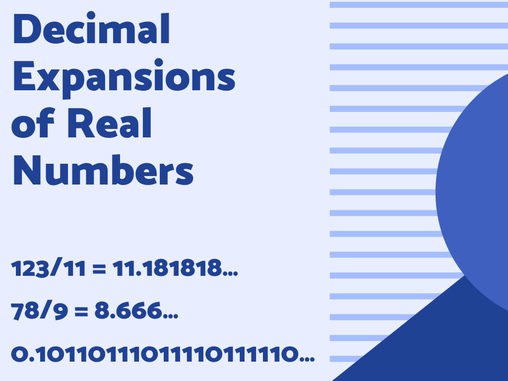 Decimal Expansions of Real Numbers Class 9th